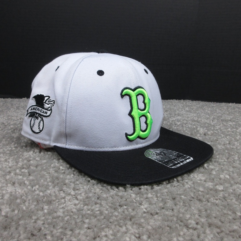 Boston Red Sox Hat Cap Mens Snap Back One Size Gray Green Fenway Park Collection